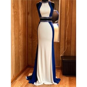 Two Piece Prom Dress/ Formal Gown